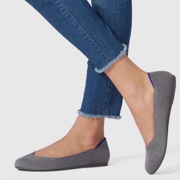 Rothy's Shoes - Rothy’s shoes - birdseye gray round toe flats knit washable 7.5